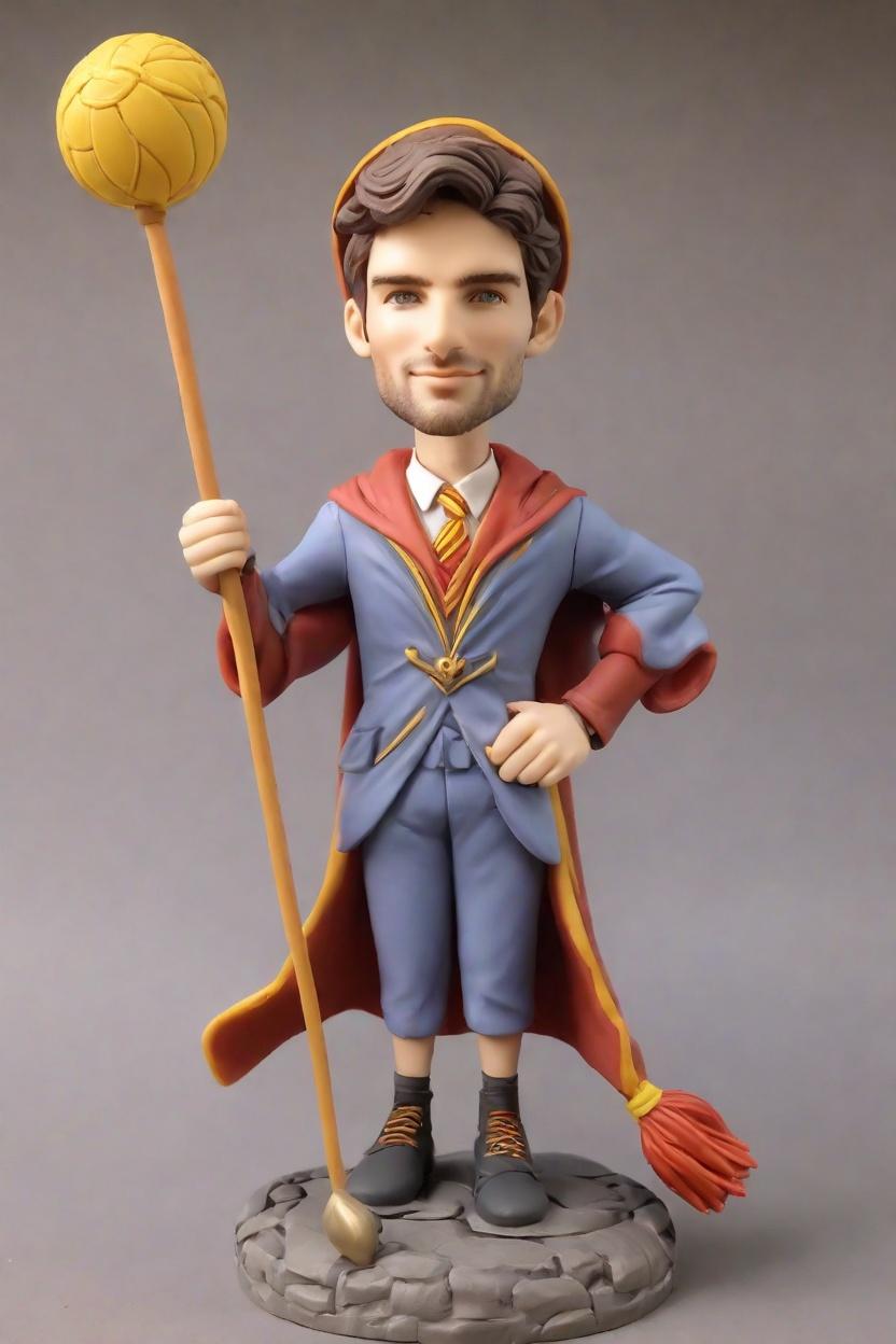 custom Quidditch Enthusiast Cheerful bobblehead,John Shares His Make Your Own Bobblehead Doll Journey