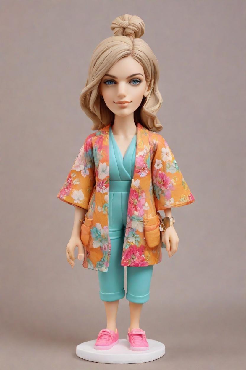 Custom Housewarming Joyful Bobblehead,She Created Her Own Joyful Housewarming Bobblehead Doll!
