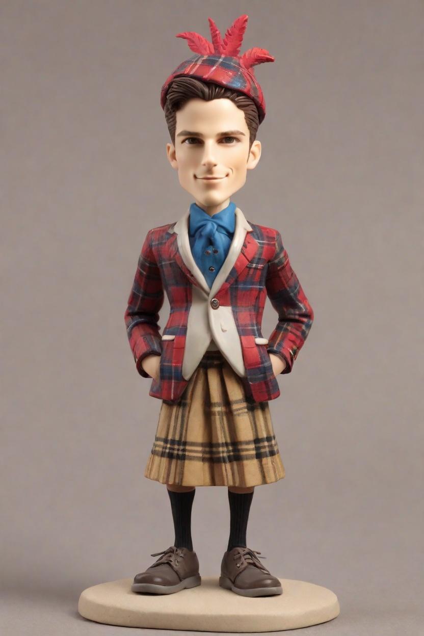 Custom Thanksgiving Playful Bobblehead,He Made His Own Thanksgiving Bobblehead Doll! 🦃🎉