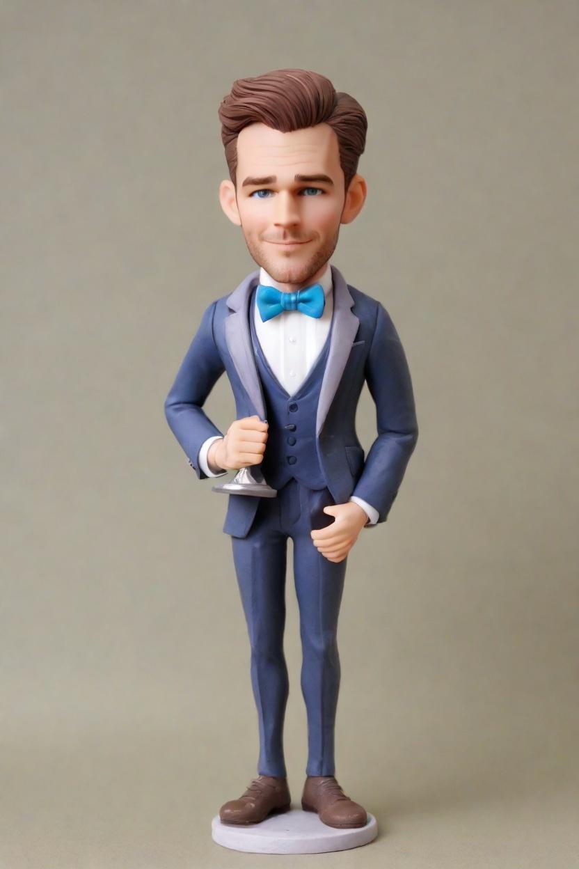 Discovering the Art of Victory: A Fashion-Forward Bobblehead's Journey to the Pedestal,He's Got the Moves: A Neon-Clad Victory Dancer Shares His Trophy Moment
