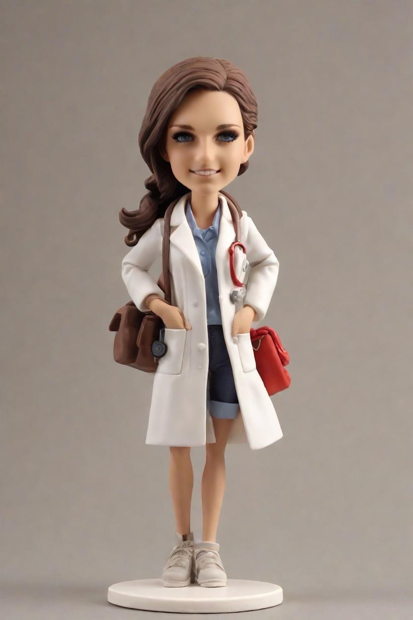 The Secret to Capturing a Doctor's Swagger: A Custom Bobblehead Doll Chronicles,Meet Dr. Smirk: My Personalized Bobblehead Doll That's All About That Lab Coat Swag!