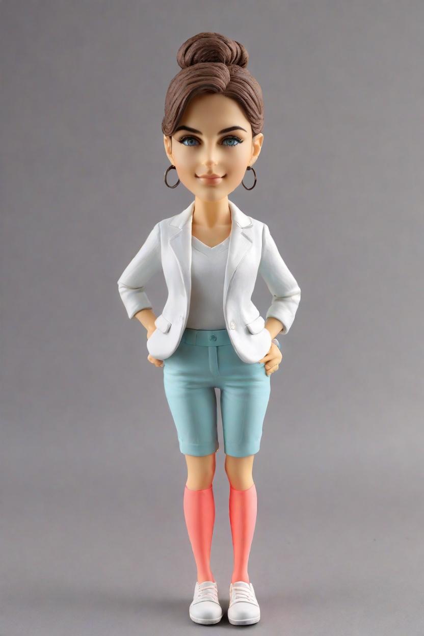 Custom Casual Chic Bobblehead,She Created Her Own Casual Slouch Bobblehead!