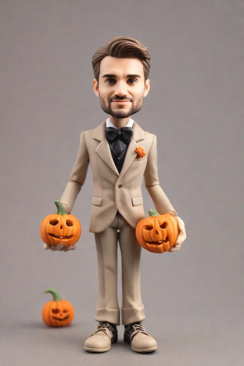 Custom Halloween Smirking Bobblehead,John Shares His Spooky Make Your Own Bobblehead Doll