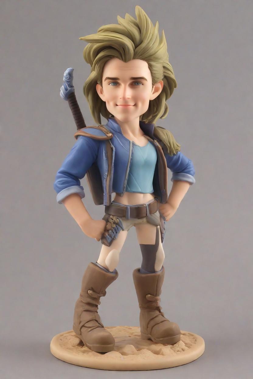 custom Heroic Pose Unique bobblehead,John's Epic Custom Bobblehead Adventure