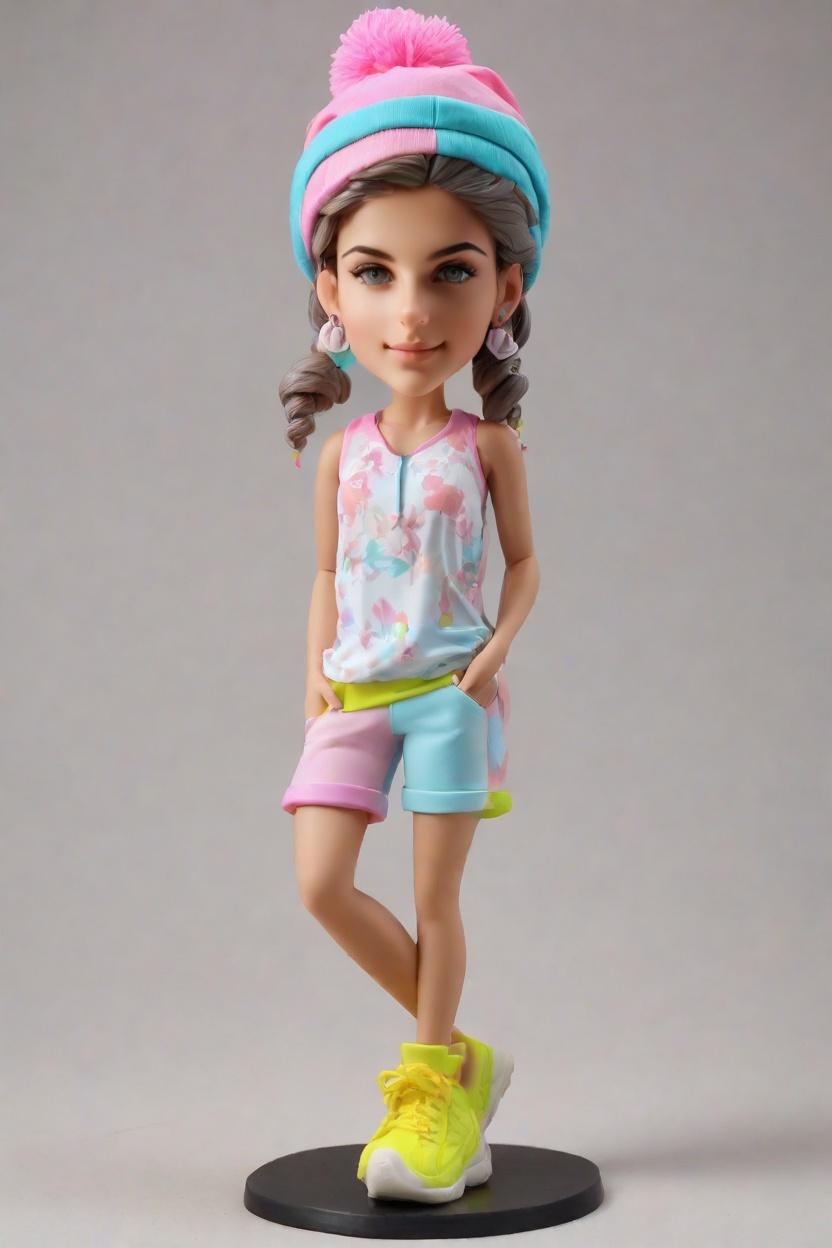 Custom Basketball Starlet Bobblehead,She's Got Game: Create Your Own Dynamic Dribble Bobblehead