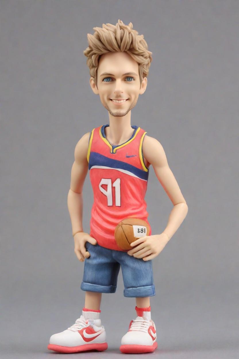 Custom Sports Hero Bobblehead,He Made His Own Bobblehead Doll: A Slam Dunk!