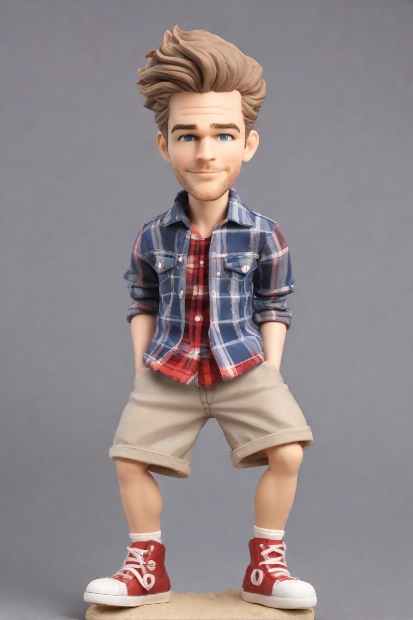 Custom Sports Fanatic Casual Bobblehead,John Shares His Playful Flannel Bobblehead Creation