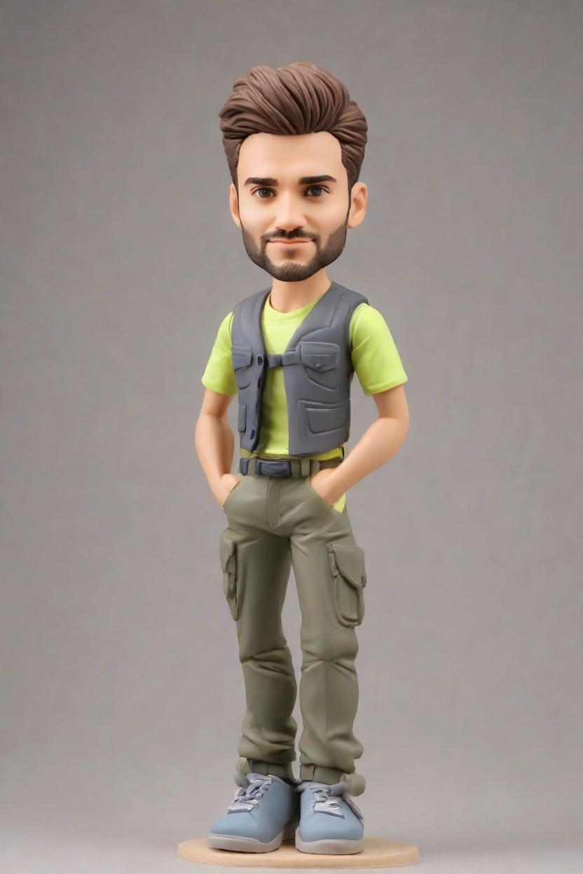 Custom Heroic Duty Bobblehead,He Made His Own Bobblehead Doll in Uniform!