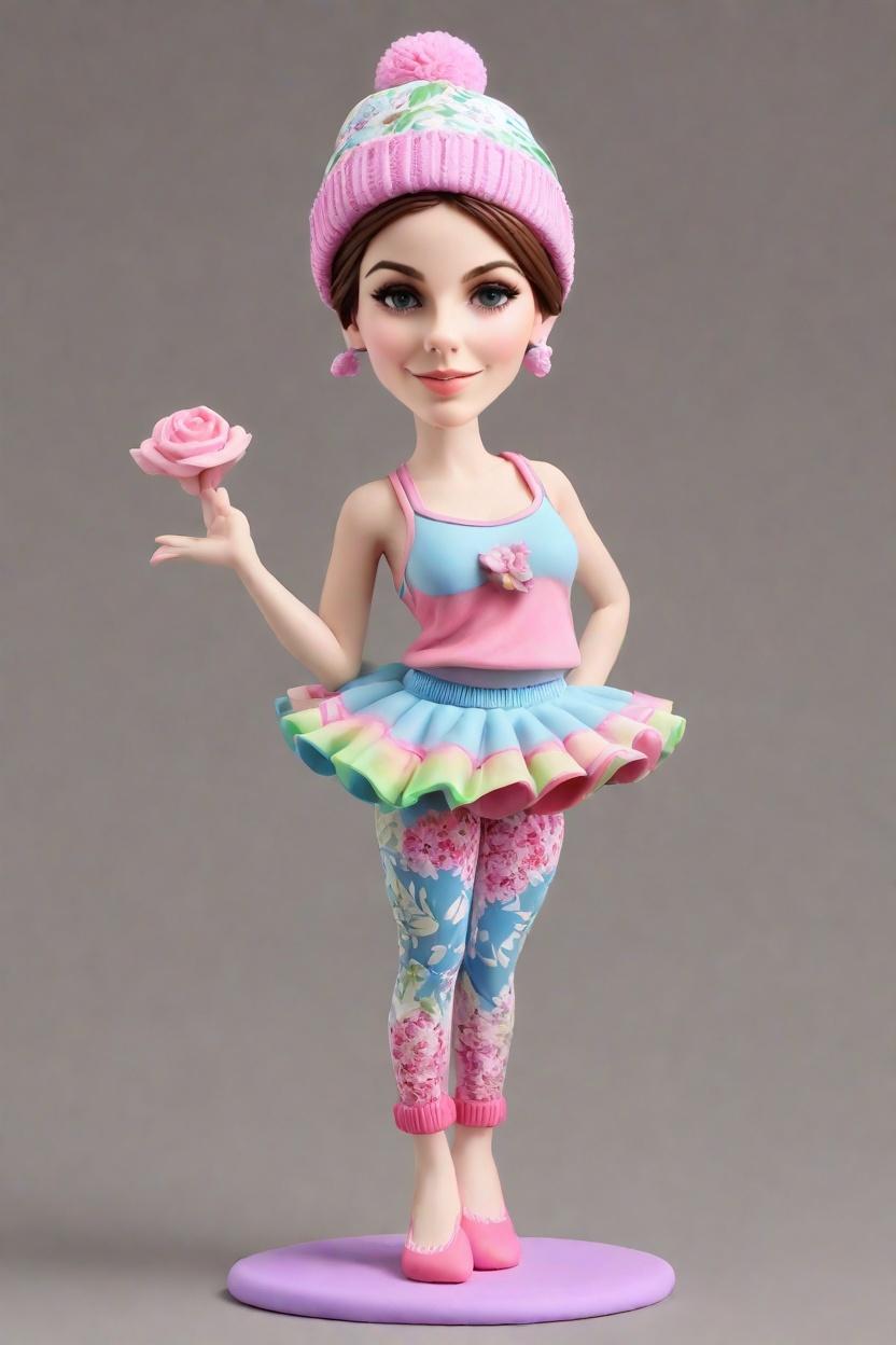 Custom Yoga Pose Bobblehead,She Nailed Her Downward Dog with a Custom Bobblehead