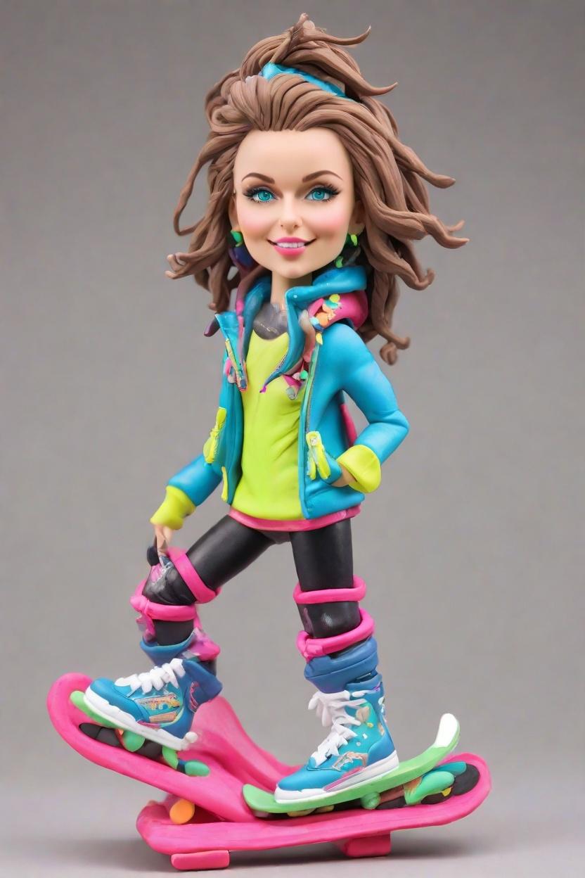 Custom Winter Victory Bobblehead,She Made Her Own Punk-Inspired Bobblehead Doll!