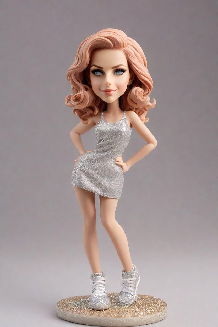Custom Party Star Bobblehead,She's Unveiling Her Sassy Bobblehead!