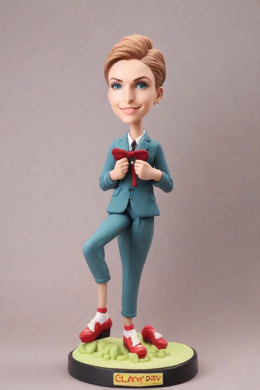 Custom Graduation Chic Bobblehead,She Created Her Own Confident Graduation Bobblehead Doll!