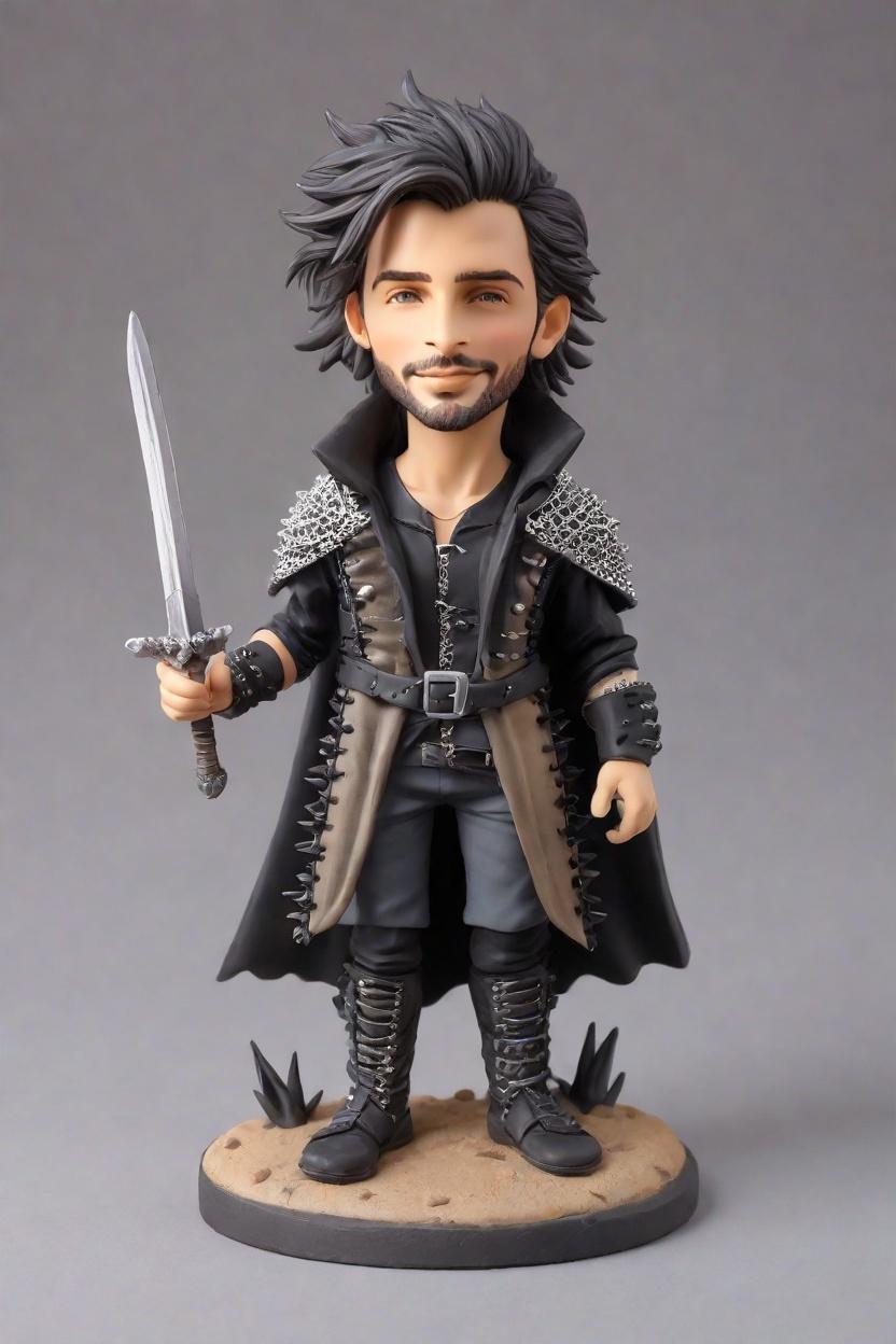 custom Heroic Fantasy Battle bobblehead,John's Epic DIY Battle Hero Bobblehead