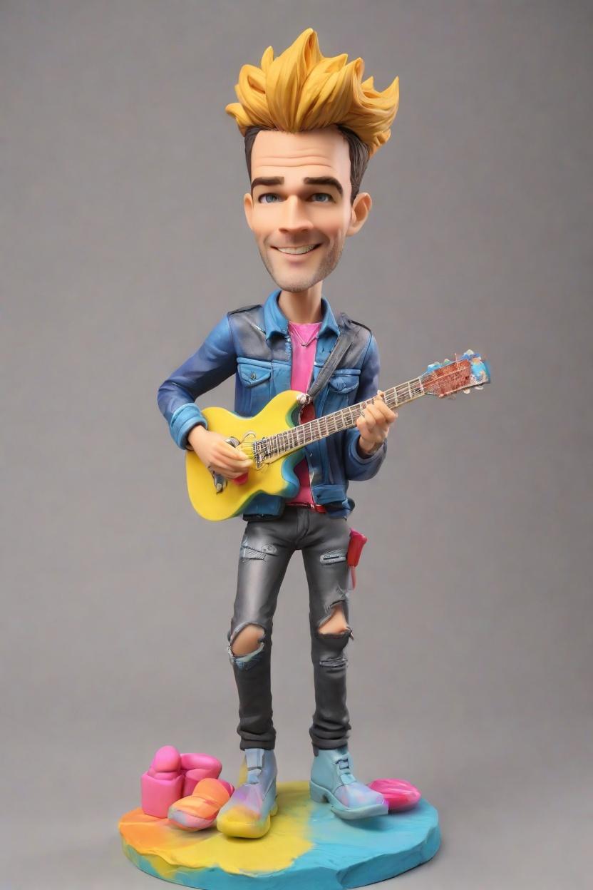 Custom Rock Star Custom Bobblehead,He Just Created His Own Rocker Bobblehead Doll!