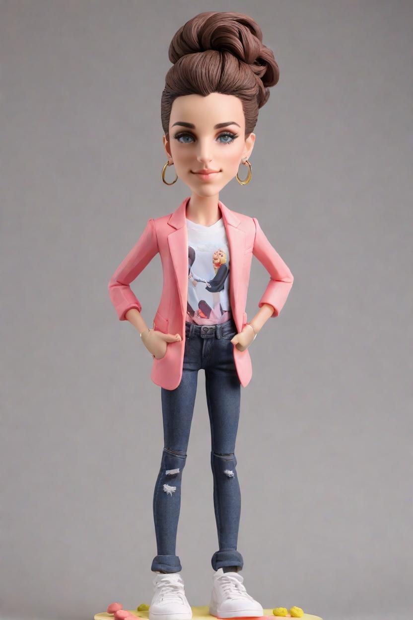 Custom Work Recognition Bobblehead,She Created Her Own Confident Bobblehead!