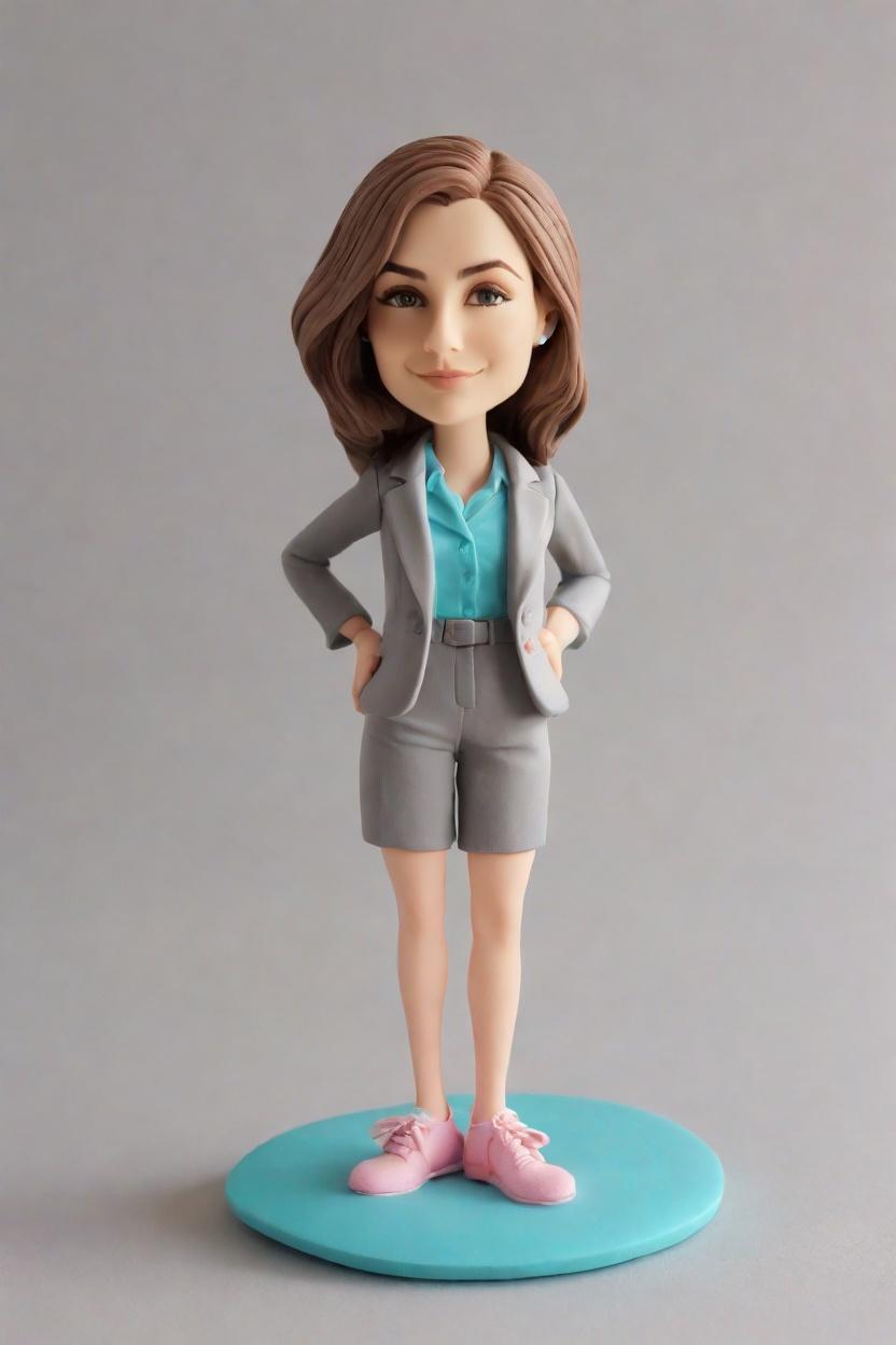 Fusing Fashion and Fun: Discovering the Trend of Personalized Bobblehead Dolls in the Workspace,Meet My New Desk Mate: Creating My Own Bobblehead Doll with a Chic Blazer and Mismatched Socks