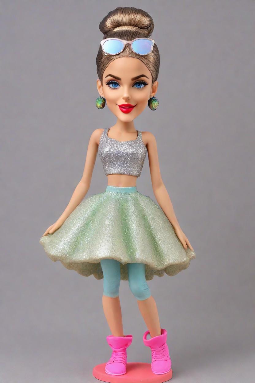 Festival Cheerful Custom Bobblehead,She Created a Festive Bobblehead Doll!