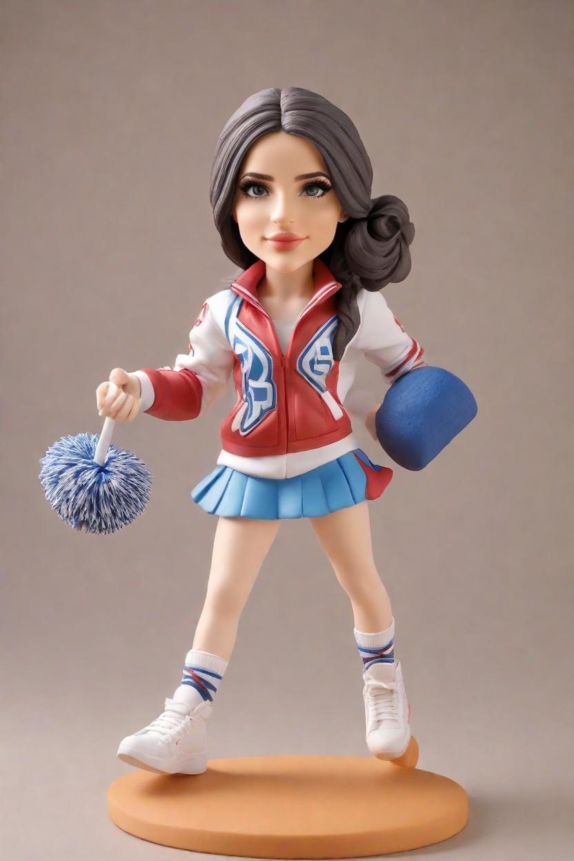 The Ultimate Fan's Dream: Personalized Cheerleader Bobbleheads That Rock,She's All About That Game: How One Fan Created Her Own Cheerleader Bobblehead
