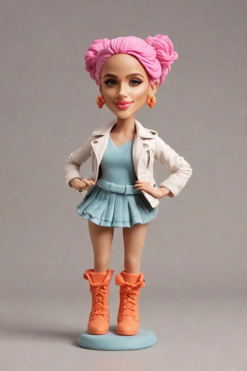 Custom Fun Playful Bobblehead,She Created a Wink-Worthy Bobblehead Doll!