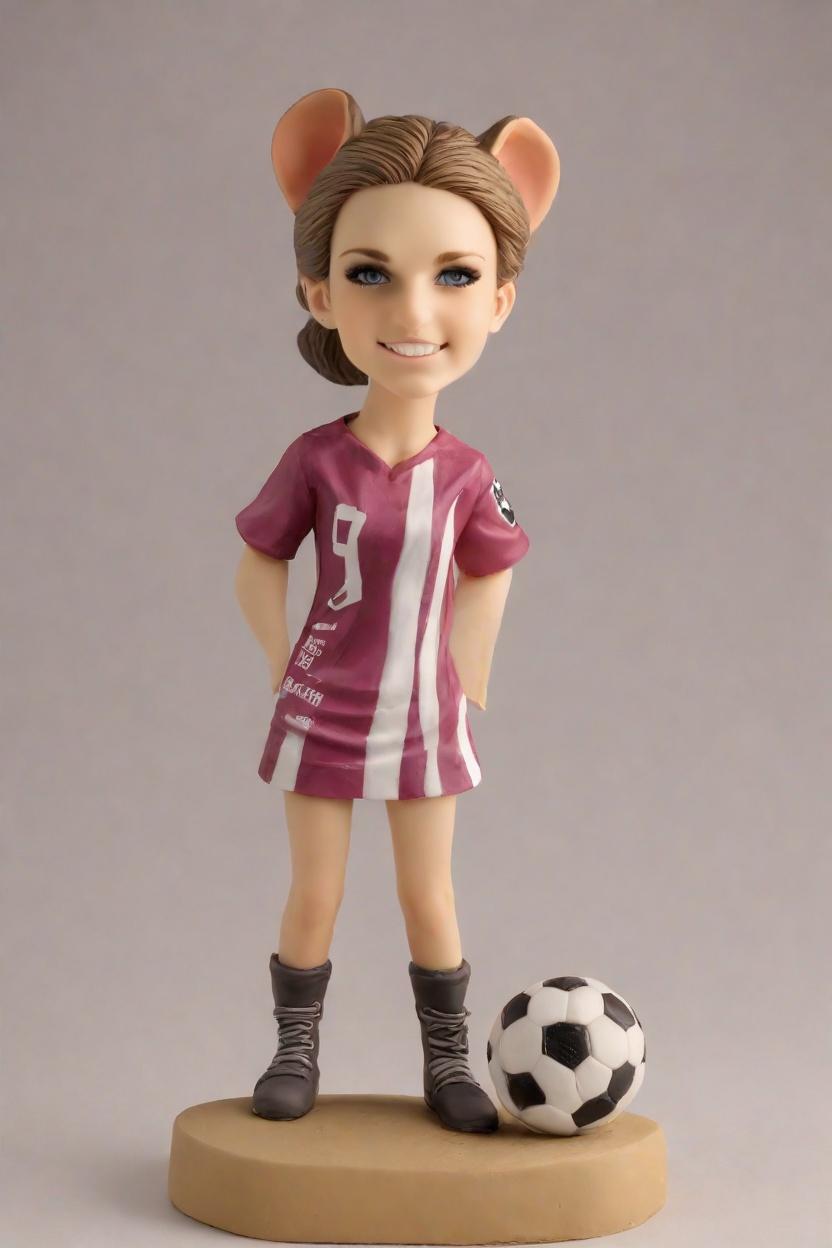 Victory Custom Sparkle Bobblehead,She Created Her Own Super Bowl Bobblehead!