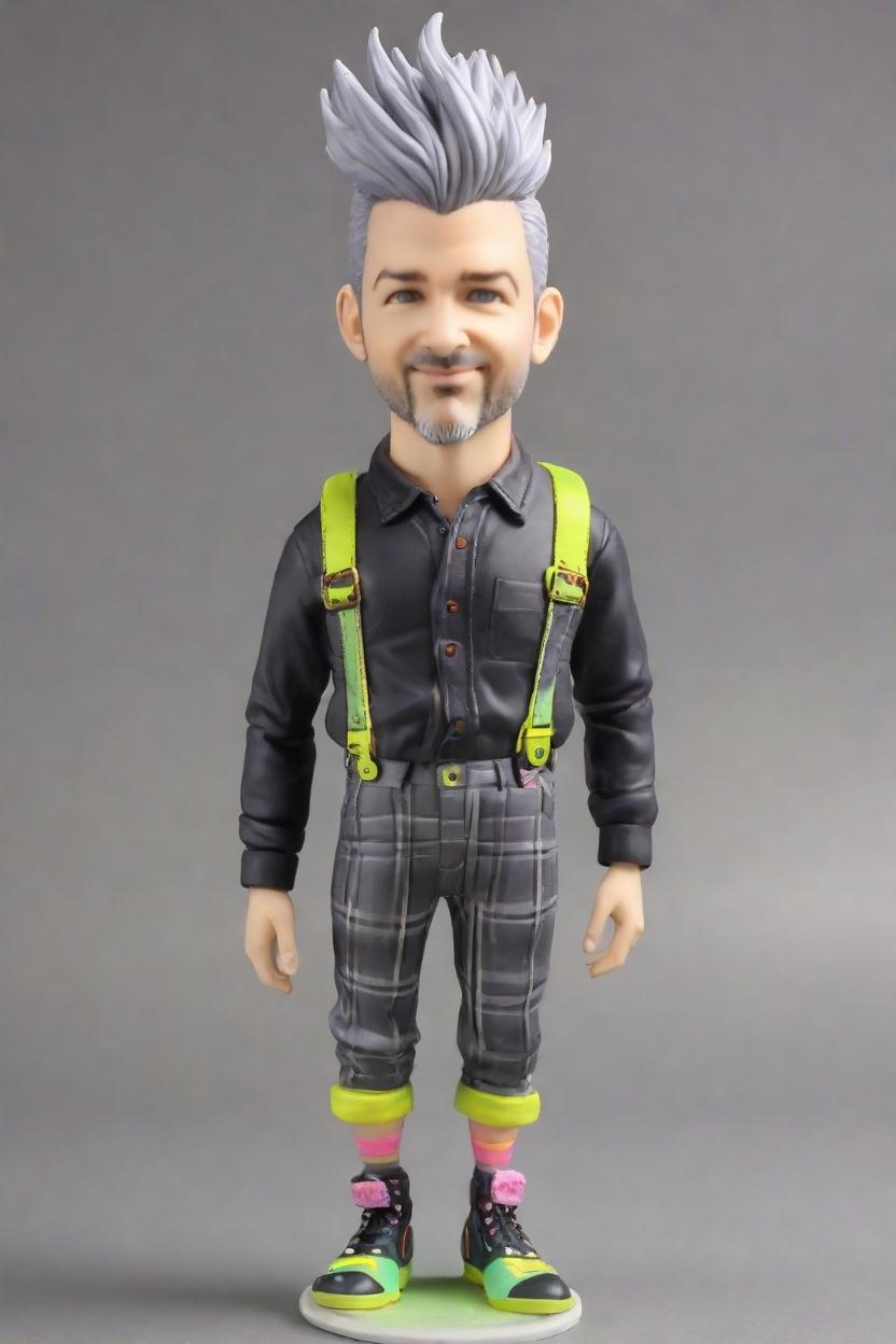 The Punk Rocker's Bobblehead: A Creative Fashion Statement in Figurine Dolls,Meet Jack, the Punk Rocker: Creating His Ultimate Bobblehead Doll Journey