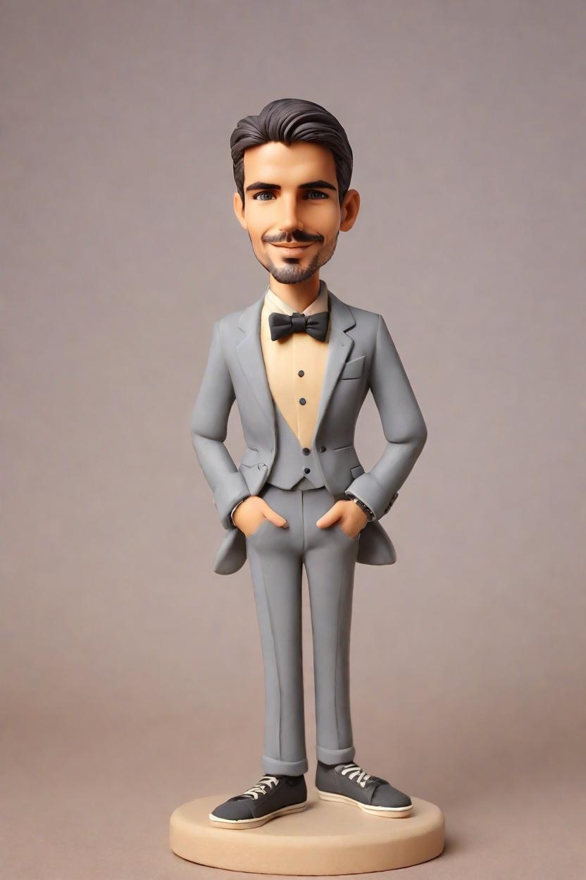 Discovering the Trend: Personalized Bobblehead Dolls as the New Fashion Statement,He Made His Own Bobblehead Doll in a Funky Suit and It's Going Viral!
