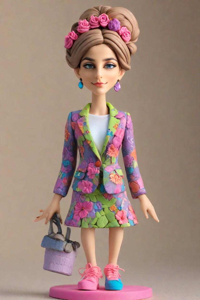 Trend Alert: Floral Blazers and Neon Skirts Take Over Networking Events - A Reporter's Find,Confidently Leaning on Success: My Networking Event Mini-Me Figurine Story