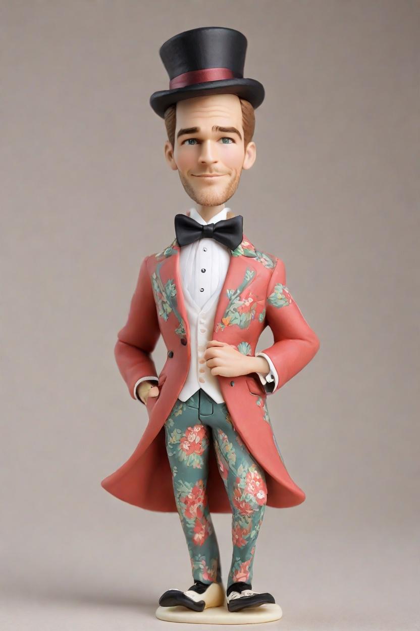The Playful Wink of Custom Bobblehead Dolls: A Floral Suit Adventure,Meet Bob: The Casual Lean Bobblehead Doll with a Twist! #MyBobbleheadMoment