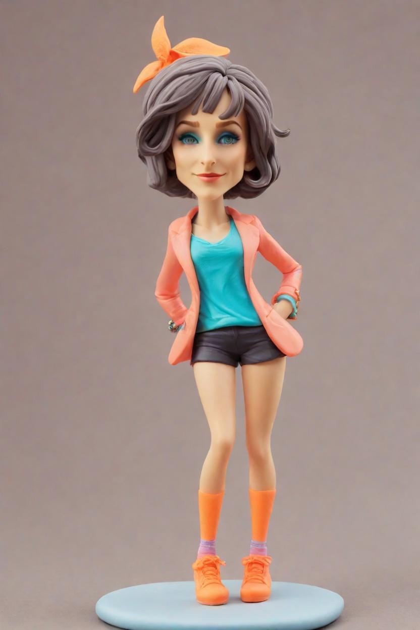 Trend Alert: How Bobblehead Dolls are Becoming the New Business Card,She's Got the Look! Creating My Own Bobblehead Doll in Neon Blazer and Mismatched Socks