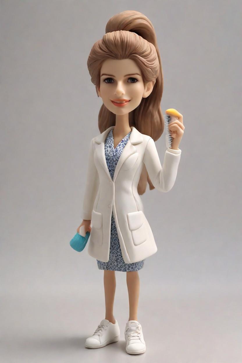 Custom Dental Playful Bobblehead,She Created a Dental Themed Bobblehead Doll!