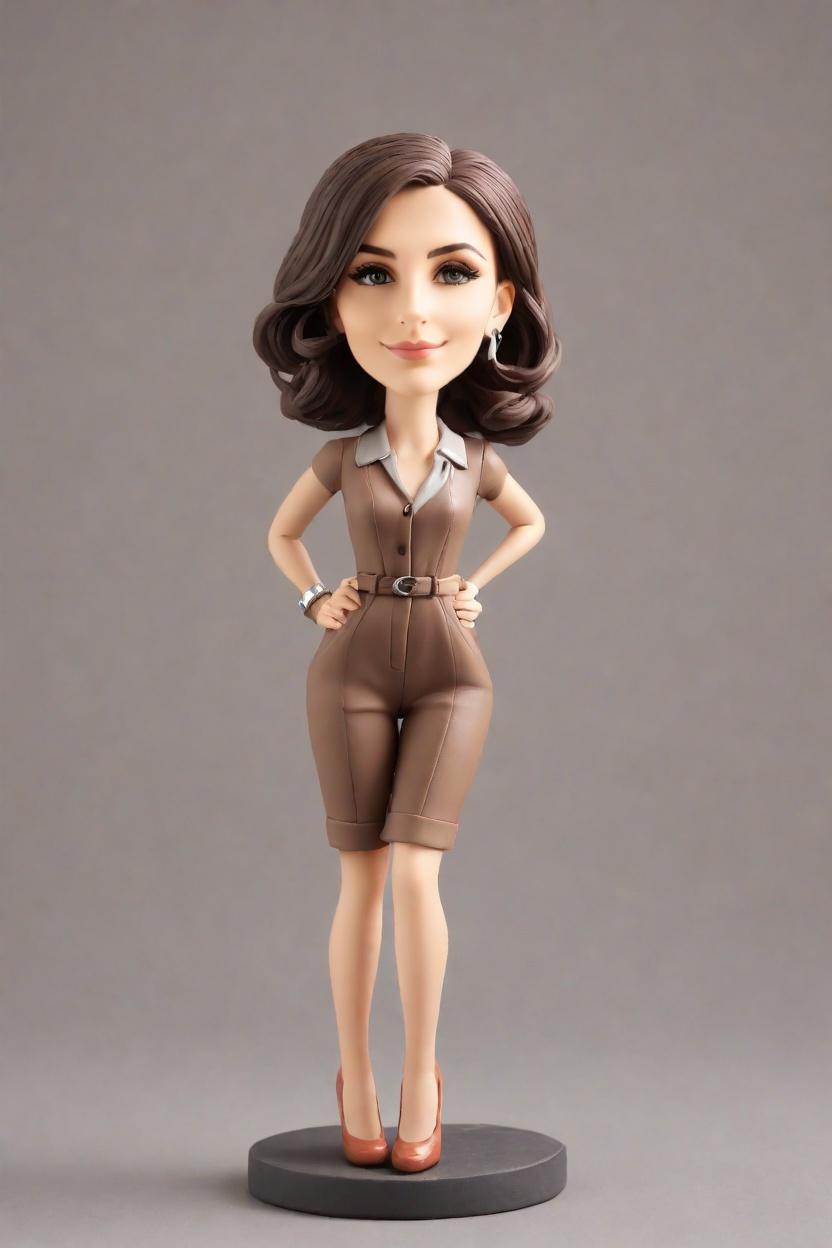 Custom Housewarming Joyful Bobblehead,She's Unboxing Her Dream Home Bobblehead!