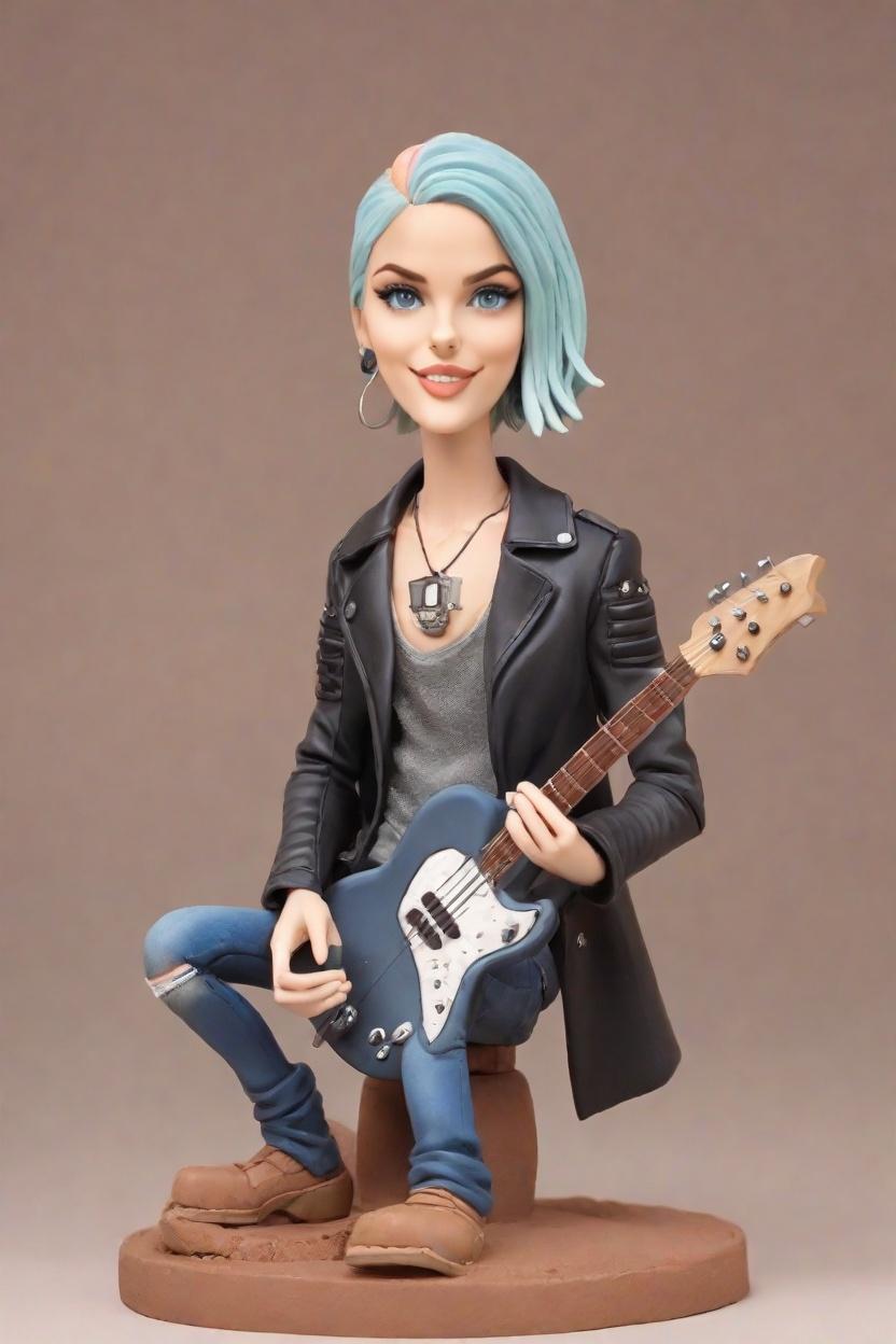 Rockstar Custom Bobblehead: Guitar Hero Edition,She Created Her Own Metallica-Inspired Bobblehead!