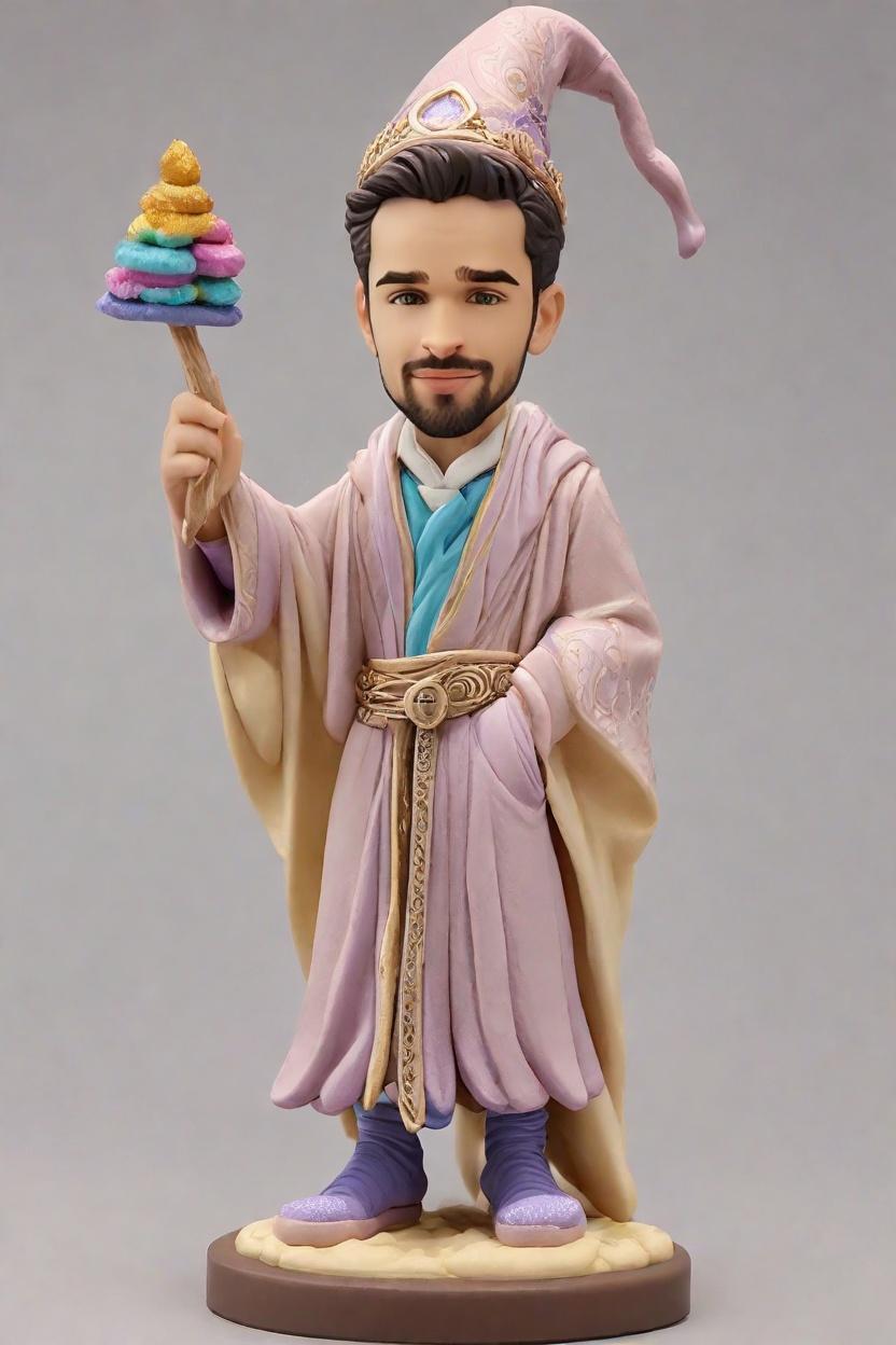Fanatic's Find: The Ultimate Wizard Figurine for Fantasy Enthusiasts,Spellbinding Tales: My Bobblehead Wizard's Magical Adventure