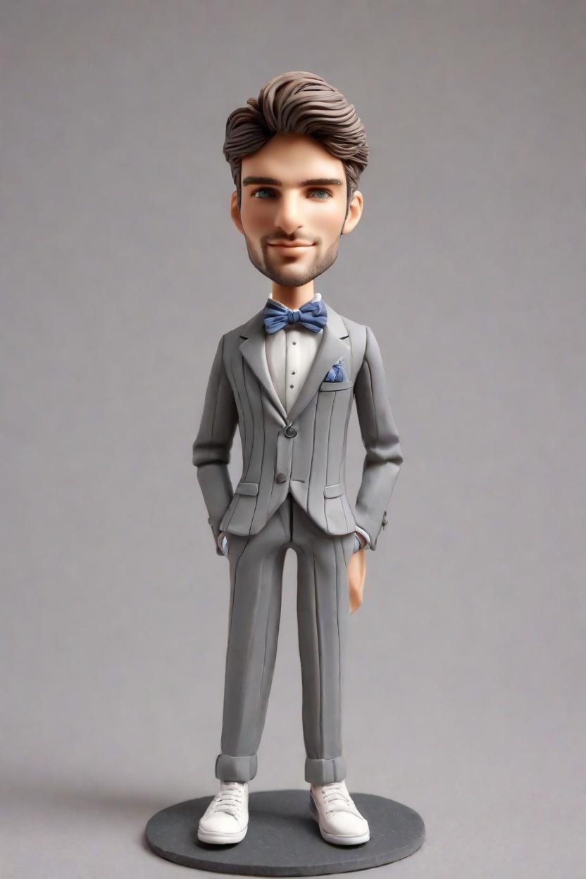 Discovering the Trend: Pinstripe Suit Bobbleheads Take the Corporate World by Storm,From Boardroom to Breakroom: My Mini-Me's Journey in a Pinstripe Suit