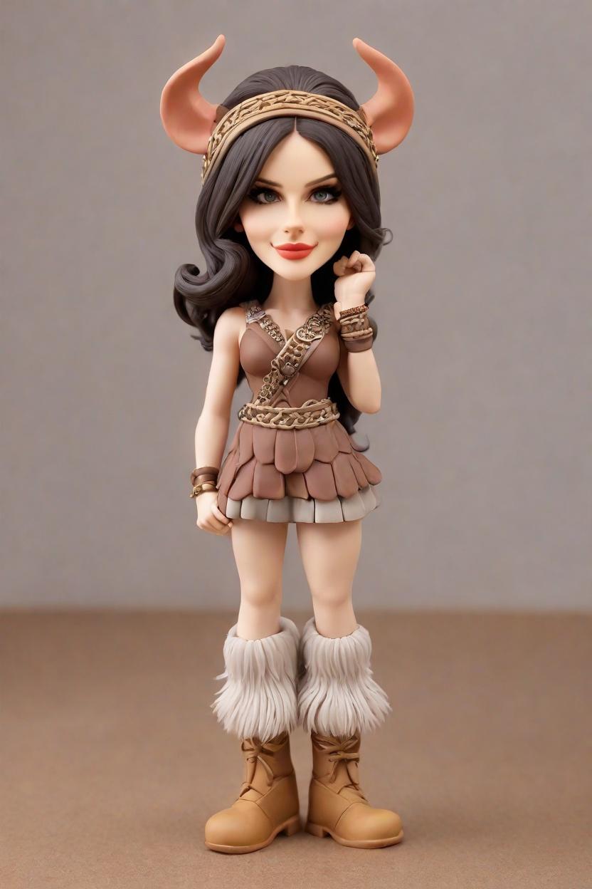Unleash Your Inner Valkyrie: A Custom Bobblehead Doll That's Winking at Adventure,She's Got Swagger: My Viking Tutu Bobblehead Doll Is the Talk of the Town!