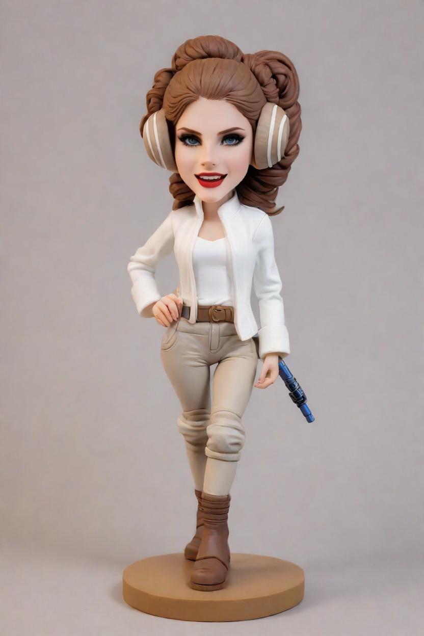 Custom Star Wars Heroine Bobblehead,She Created Her Own Star Wars Bobblehead!