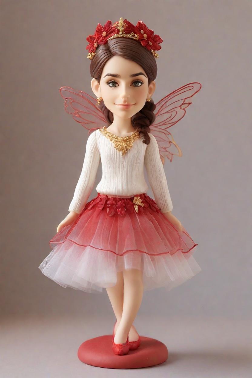 Custom Christmas Fairy Bobblehead,She Created a Festive Fairy Bobblehead!