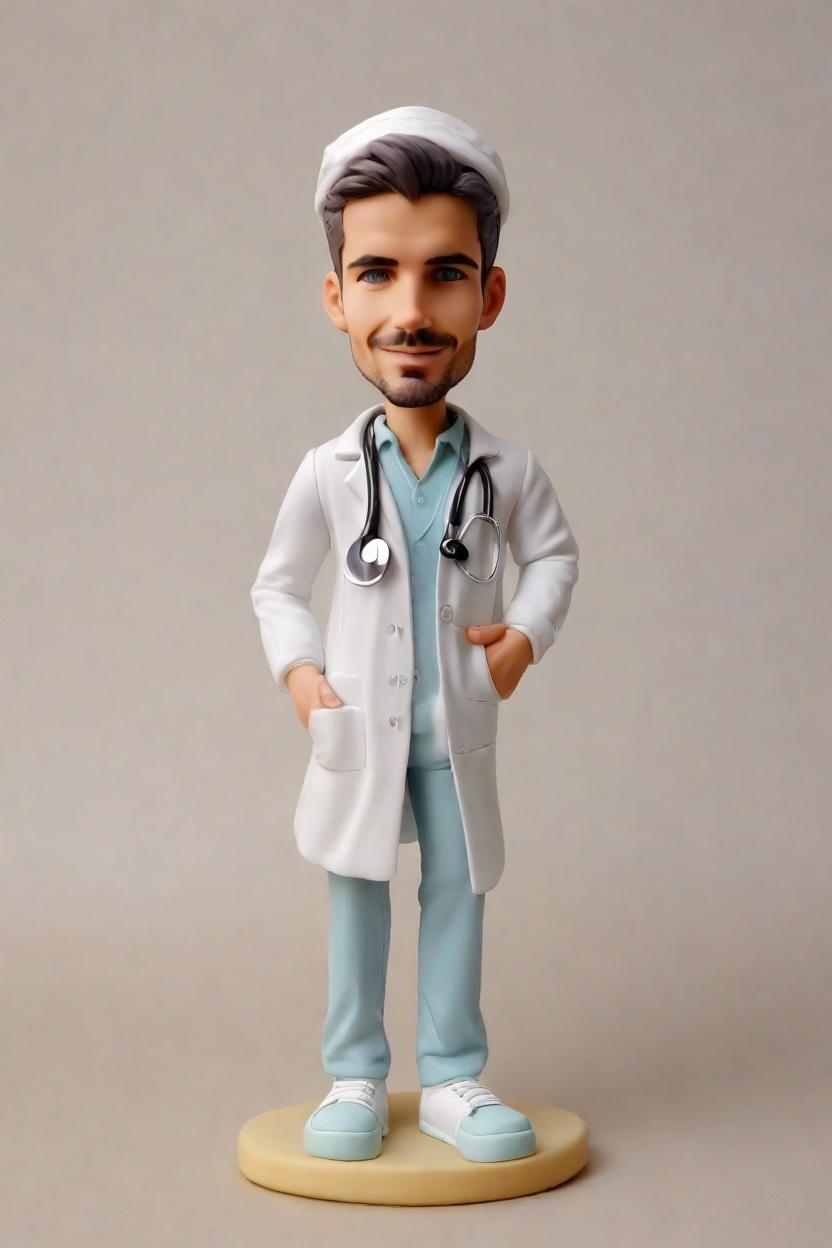 Unveiling the Trend: Personalized Bobbleheads as the Ultimate Medical Gift,Dr. Aloha's Social Media Bobblehead: A Hawaiian-Styled Medical Marvel!