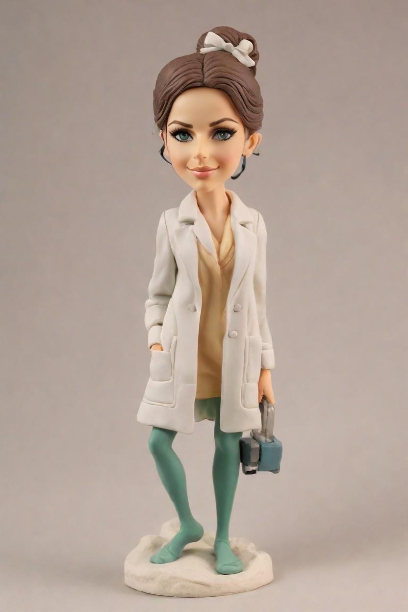 Custom Lab Heroine Bobblehead,She Created Her Own Lab Chic Bobblehead!