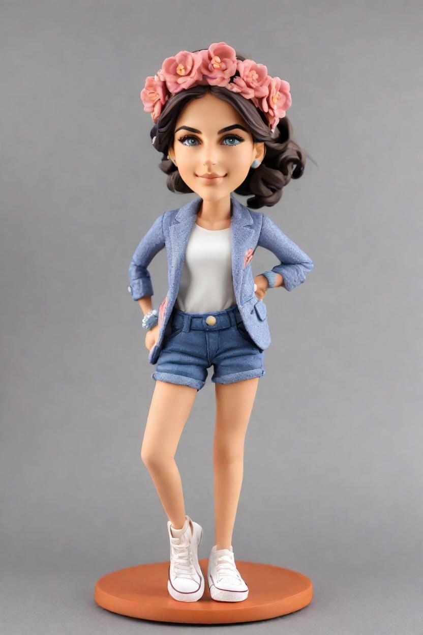 A Playful Power Move: How My Bobblehead Became My Office MVP,She's Winking at Success: My Mini-Me Figurine Chronicles