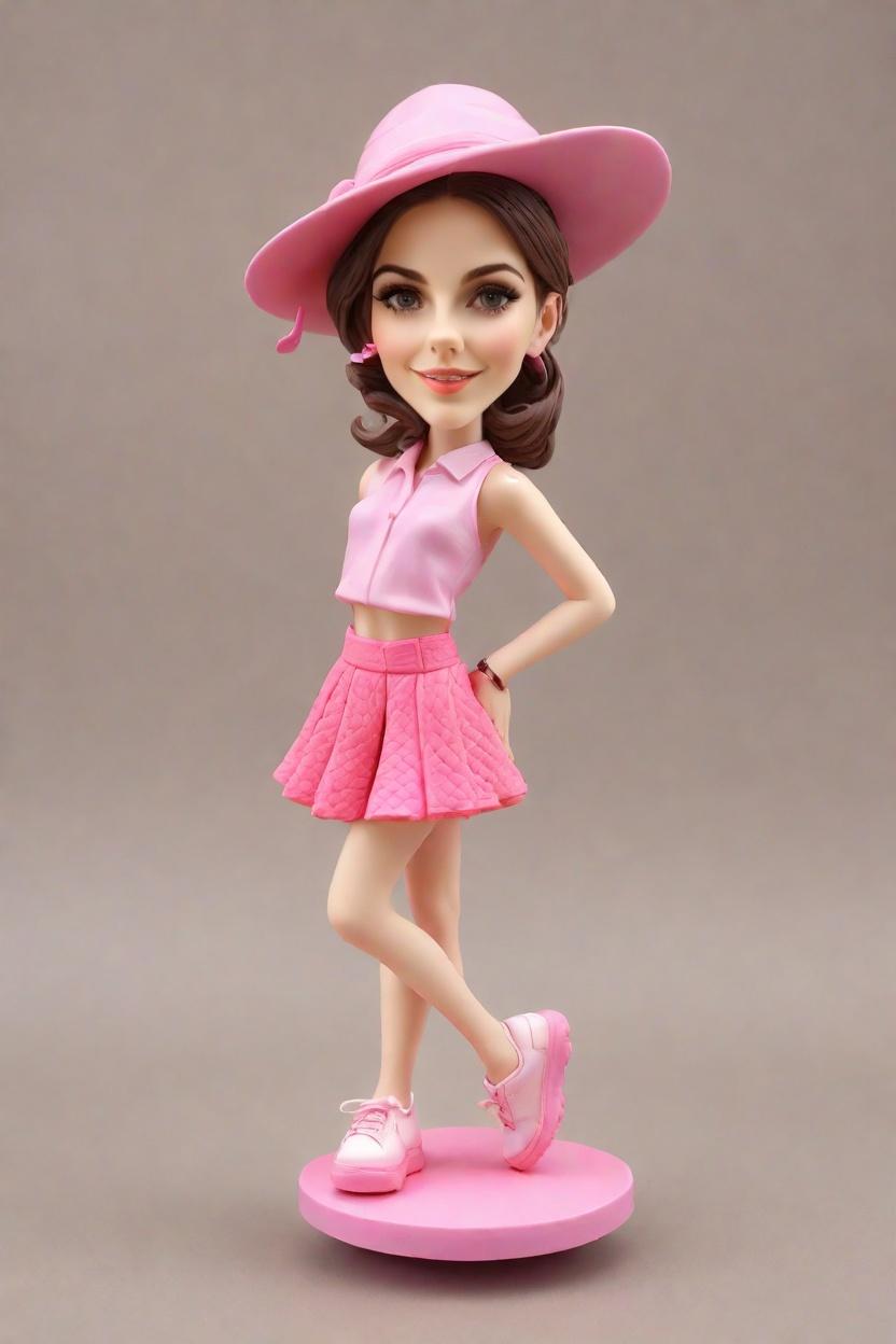 Custom Golfing Diva Bobblehead,She Nailed It: Create Your Own Golfing Bobblehead Doll