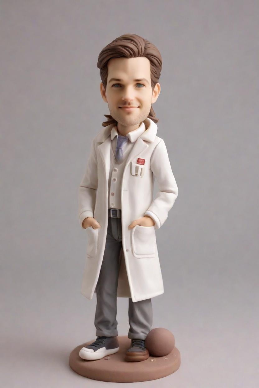 Custom Scientific Marvel Bobblehead,He Made His Own Bobblehead, and It’s a Lab Genius!