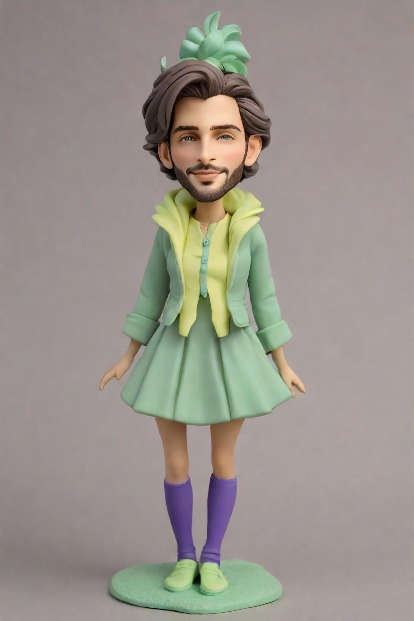 Custom Superhero Playful Bobblehead,He Made His Own Superhero Bobblehead Doll! 🦸‍♂️🤩