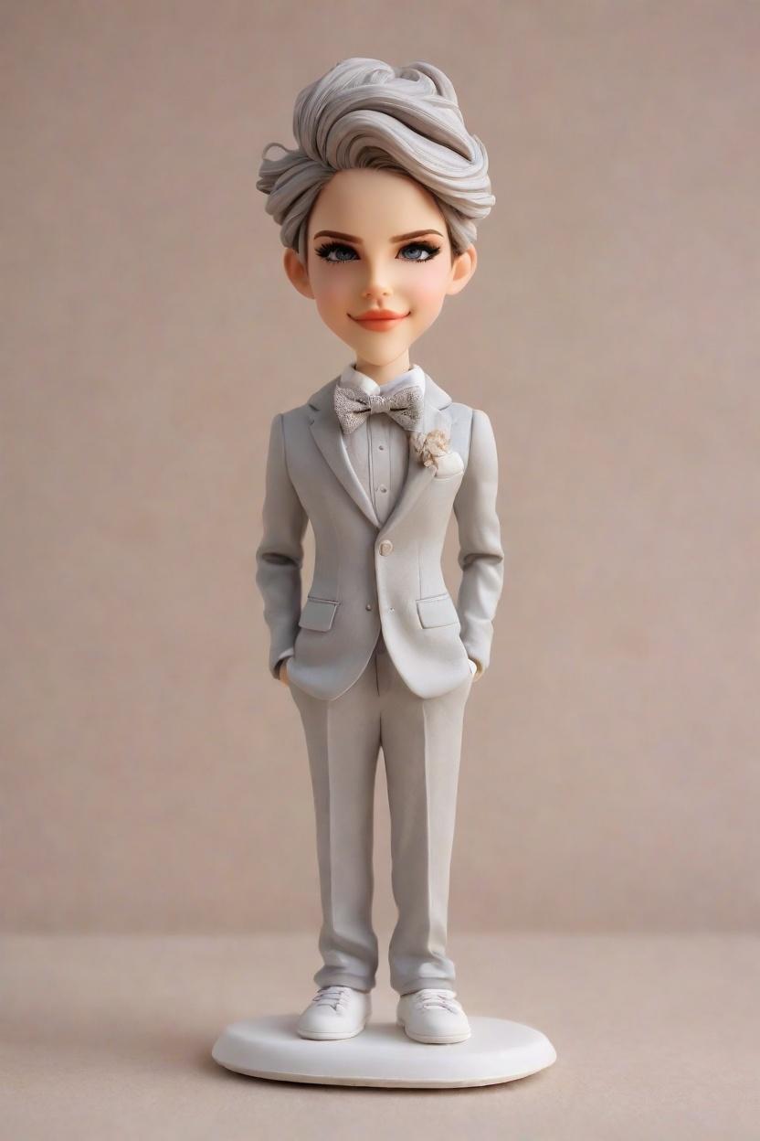 Trend Alert: Business Bobbleheads with a Whimsical Twist - A Fashion Editor's Find,Celebrating Success with a Mini-Me in Sneakers: A Social Media Star's Confession