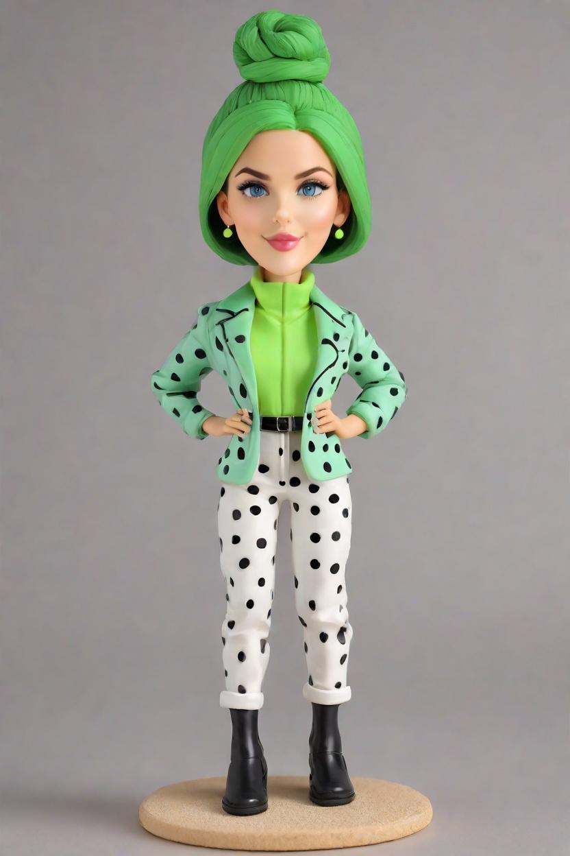 custom Entrepreneur Chic Bobblehead,She Created Her Own Stylish Bobblehead Doll