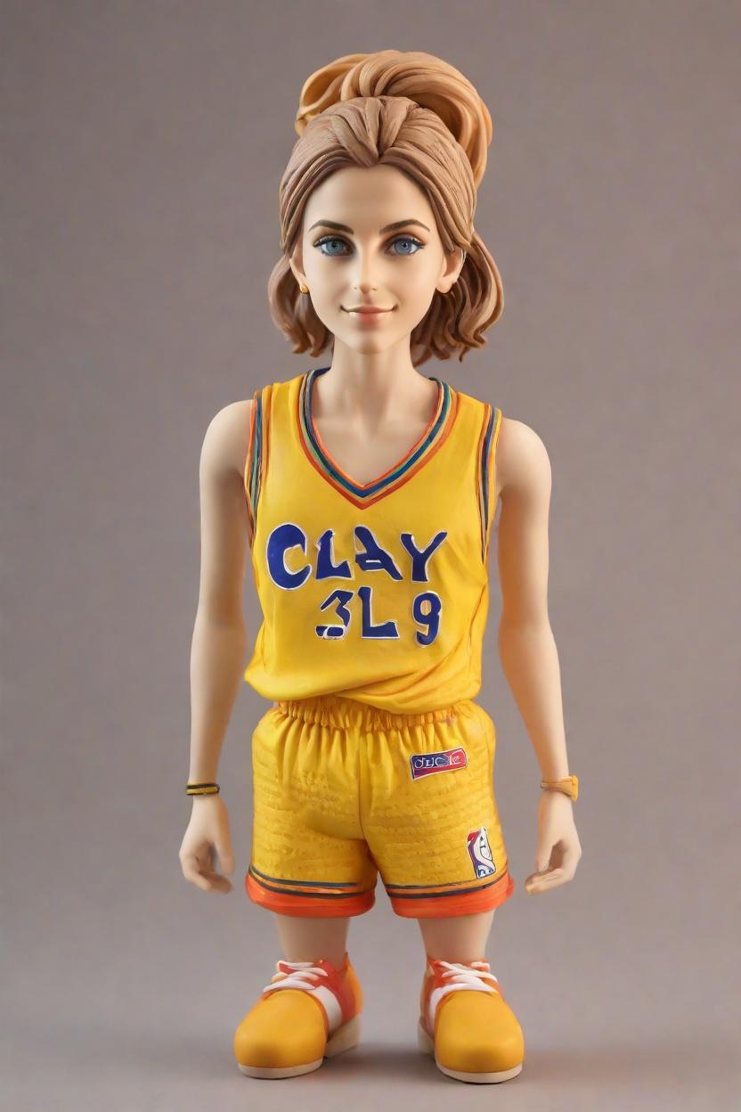 Custom Sports Fun Bobblehead,She Made Her Own Bobblehead Doll in Curry Style!