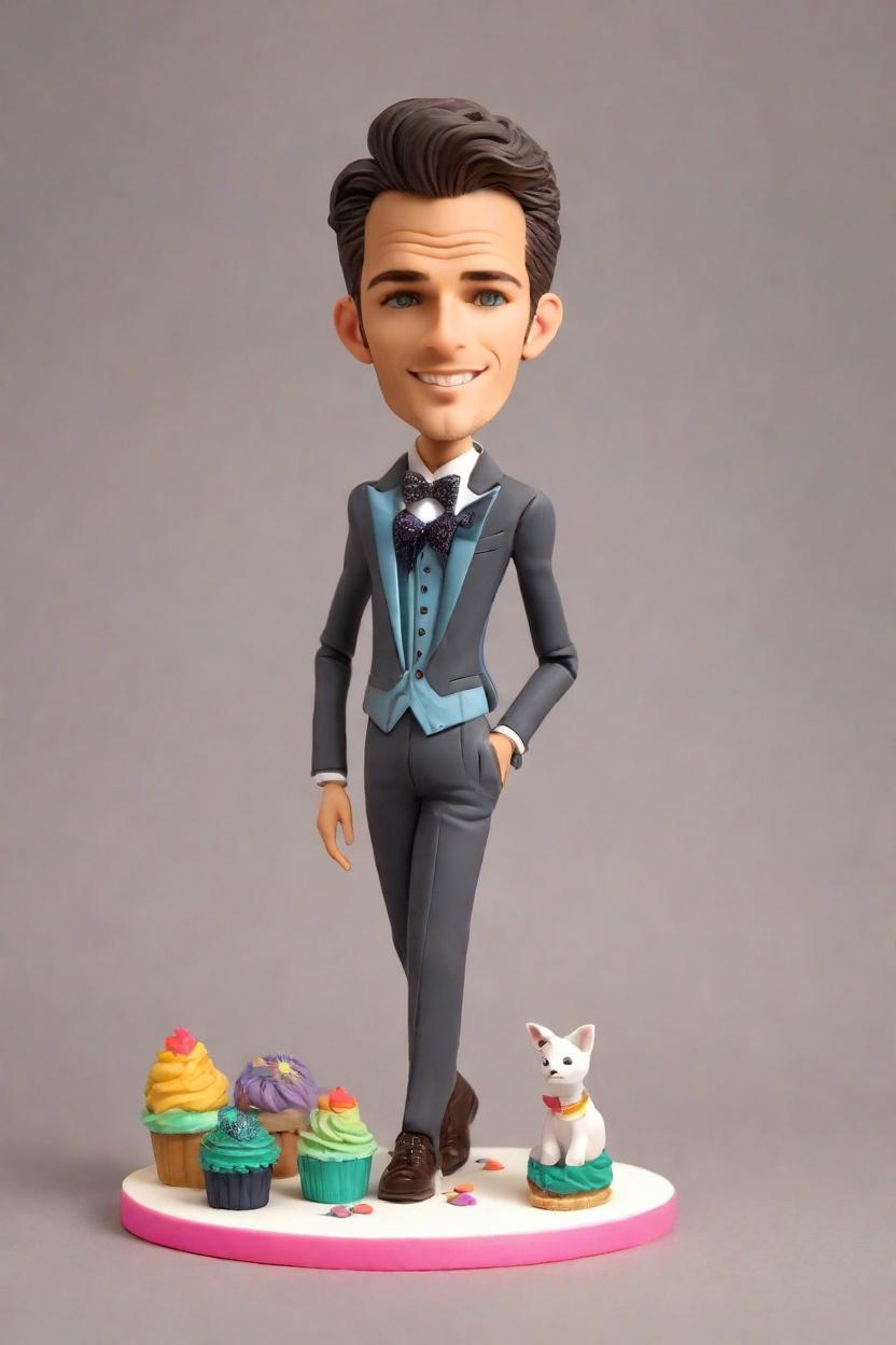 Custom Birthday Star Bobblehead,He Made His Own Bobblehead Doll and It's Hilarious!