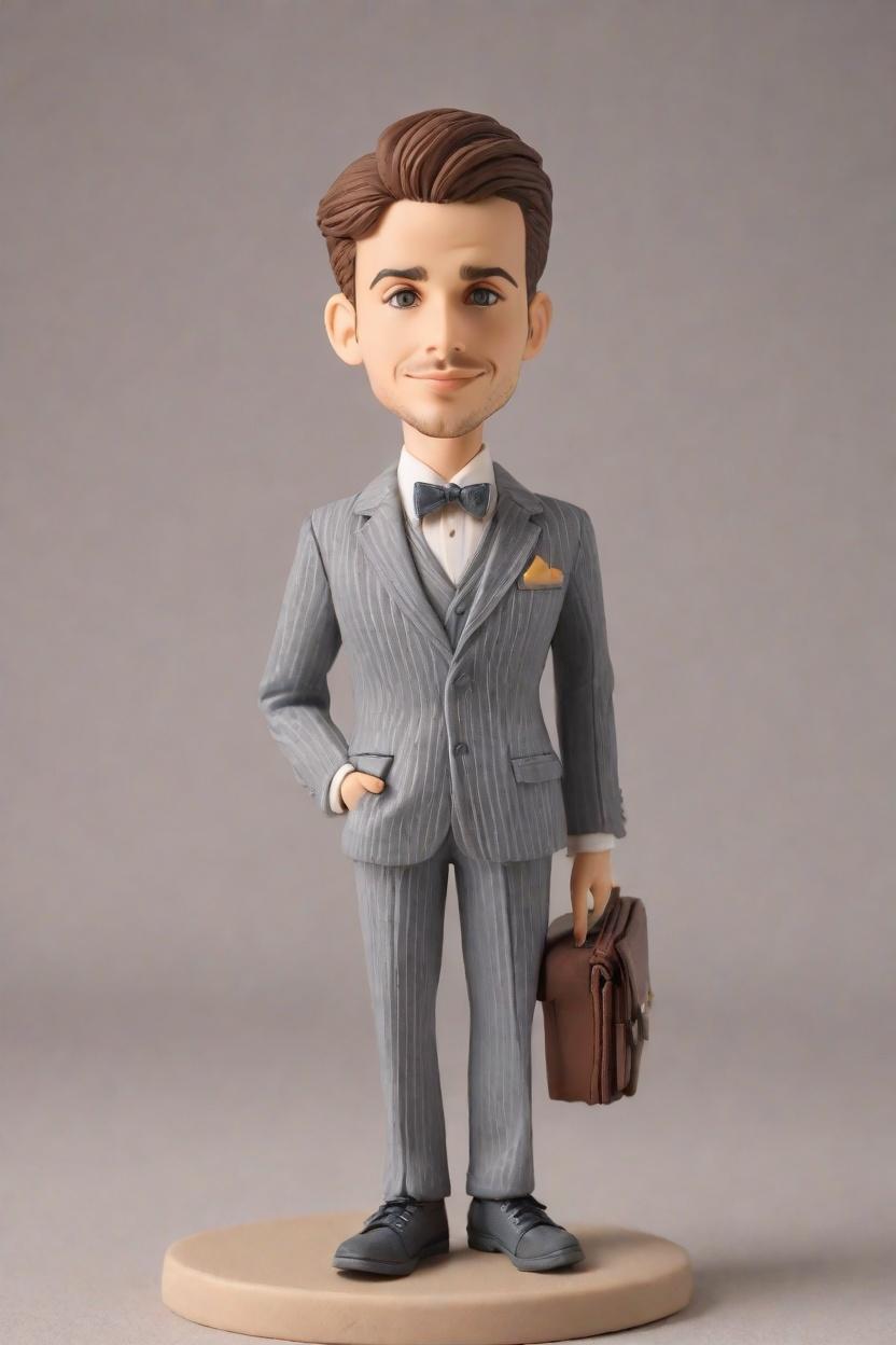 When Bow Ties Meet Sneakers: A Fashionable Take on the Business Bobblehead Trend,From Boardroom to Breakroom: A Day in the Life of a Mini-Me Executive