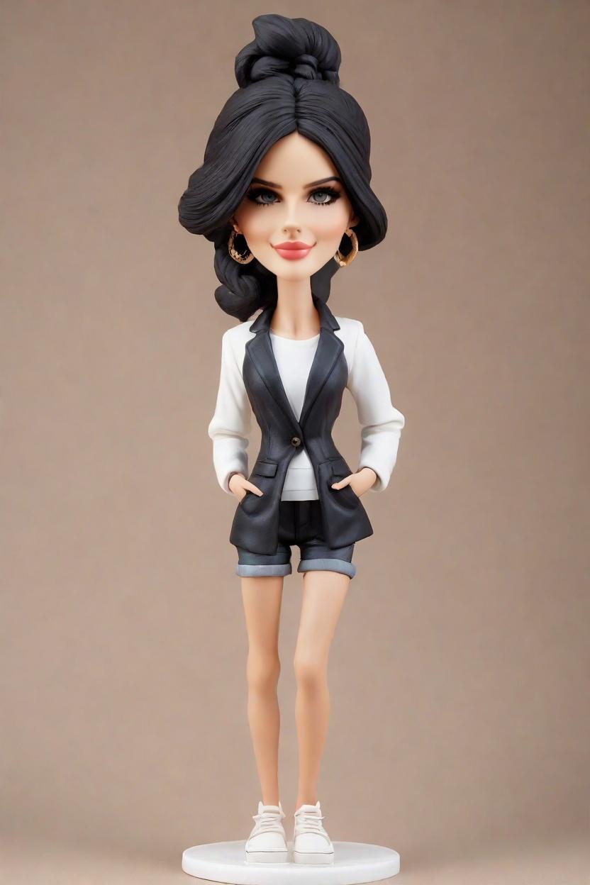 custom Empowerment Chic bobblehead,She's Unstoppable: Create Your Own Confident Bobblehead