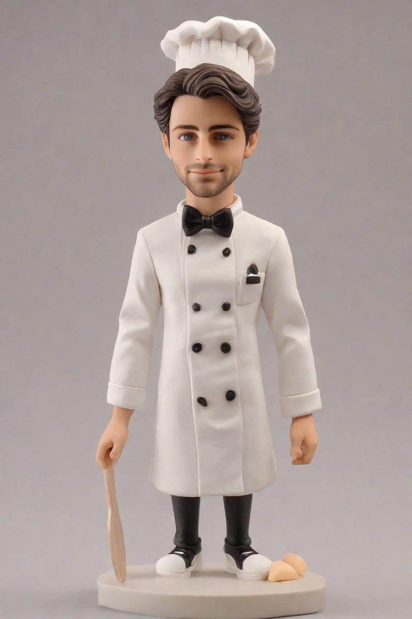 Trend Alert: Personalized Bobblehead Dolls that Spice Up Any Kitchen,He's Cooking Up Joy: Make Your Own Bobblehead Doll in Chef's Gear